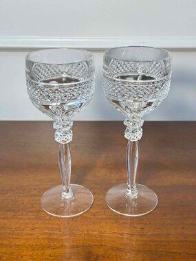 Riekes-Crisa lead crystal water goblets